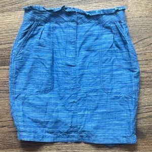 J Crew linen blend mini skirt